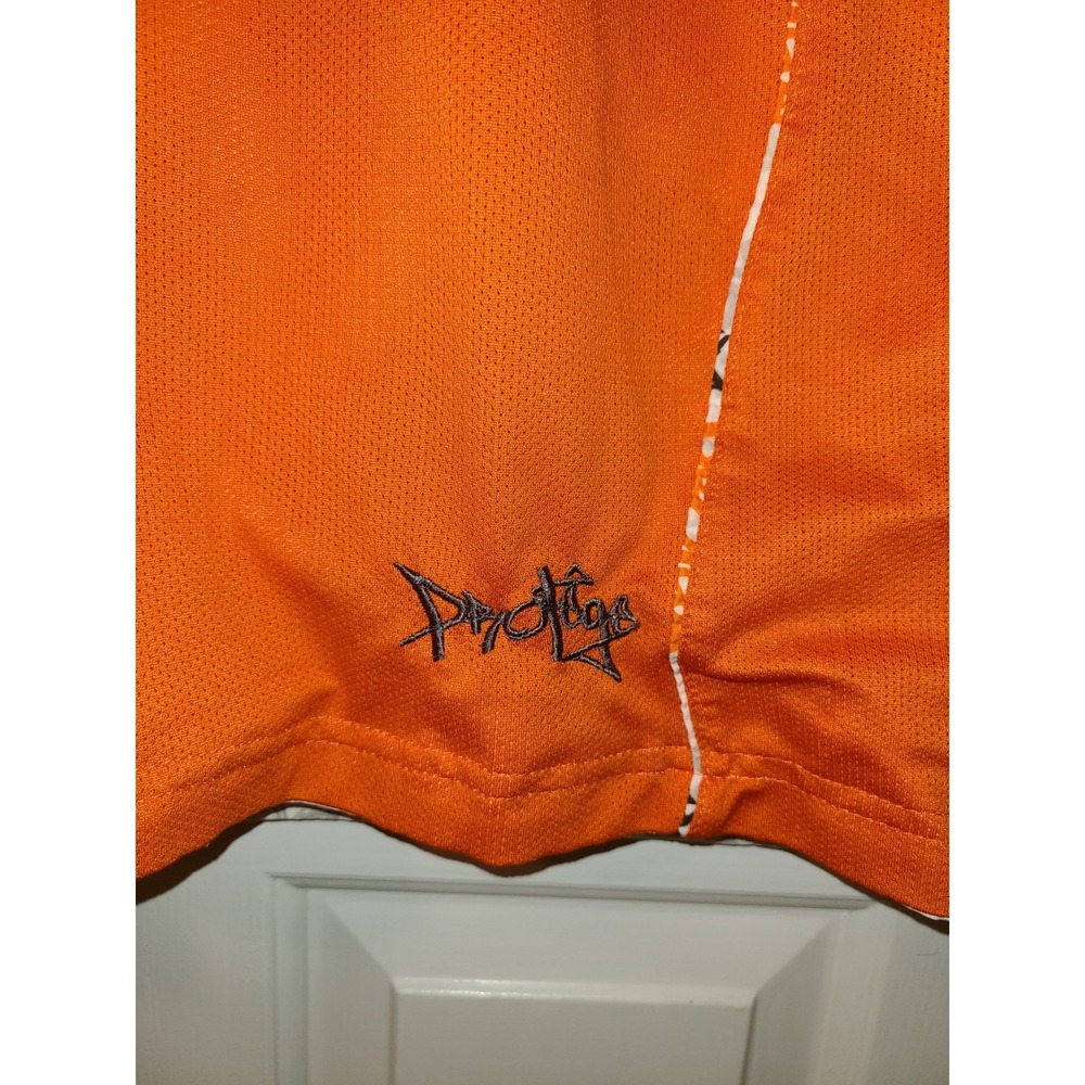 Men's Protege Reversible Shorts Graffiti Sz Lg Orange White Black Drawstring - Picture 6 of 9